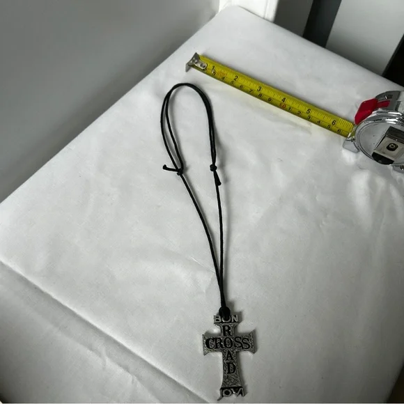 Bon Jovi Cross Roads Tour Merchandise Pewter Adjustable Necklace Collectable - Picture 6 of 7